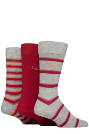 Mens 3 Pair Pringle Patterned Bamboo Socks