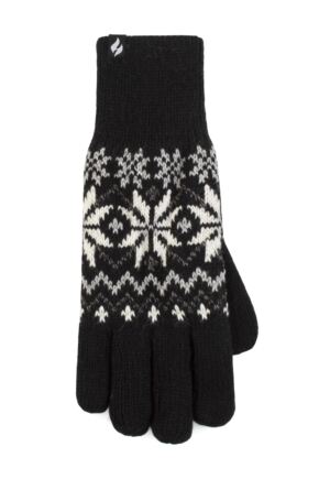 Women's 1 Pack SOCKSHOP Heat Holders Avens Patterned Gloves