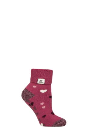 Women's 1 Pair SOCKSHOP Heat Holders Turn Over Cuff Lite Lounge Socks