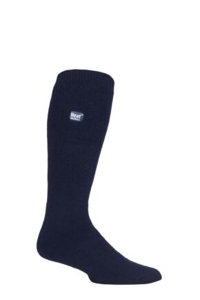 Mens 1 Pair Heat Holders 1.6 TOG Lite Long Knee High Socks Navy 6-11