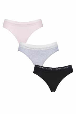 Women's 3 Pair SOCKSHOP Lazy Panda Bamboo Briefs