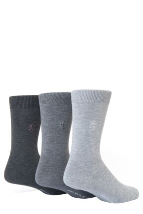 Mens 3 Pair Pringle of Scotland Classic Bamboo Plain Socks