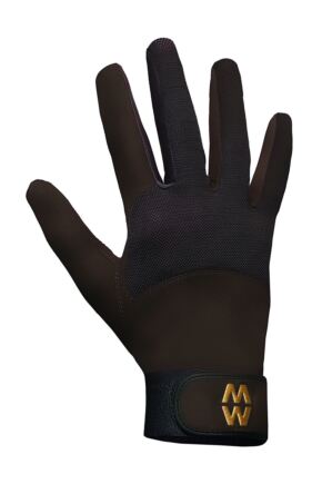 Mens and Women's 1 Pair MacWet Long Mesh Sports Gloves Brown 6.5