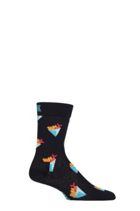 Mens and Women's 1 Pair Happy Socks London Edition Fish and Chips Socks