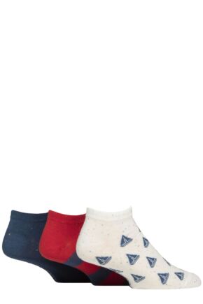 Mens 3 Pair SOCKSHOP Speckled Bamboo Trainer Socks