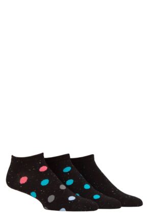 Mens 3 Pair SOCKSHOP Speckled Bamboo Trainer Socks