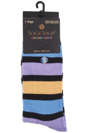 SOCKSHOP STRIPED COLOUR BURST SOCKS