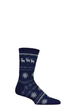 Mens and Ladies SOCKSHOP 1 Pair Lazy Panda Bamboo Christmas Socks