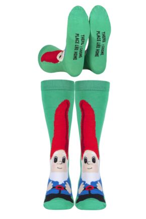 Mens and Women's SOCKSHOP 1 Pair Lazy Panda Bamboo Fun & Novelty Socks Gnome 4-8 Ladies