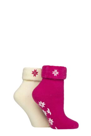 Women's 2 Pair SOCKSHOP Thermal Home and Bed Socks