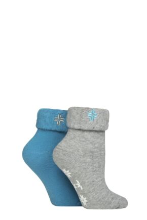 Women's 2 Pair SOCKSHOP Thermal Home and Bed Socks