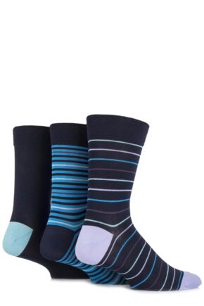 SOCKSHOP COMFORT CUFF BAMBOO STRIPED AND PLAIN SOCKS