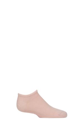 Boys and Girls 1 Pair SOCKSHOP Plain Bamboo Trainer Socks with Smooth Toe Seams Pale Pink 6-8.5 Kids (1-3 Years)