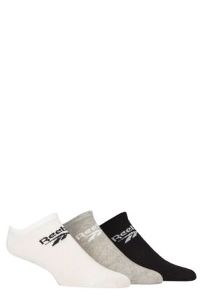 Mens and Women's 3 Pair Reebok Core Cotton Trainer Socks