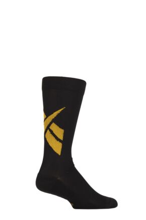 Mens and Women's 1 Pair Reebok Technical Recycled Crew Technical Fitness Socks with Arch Support