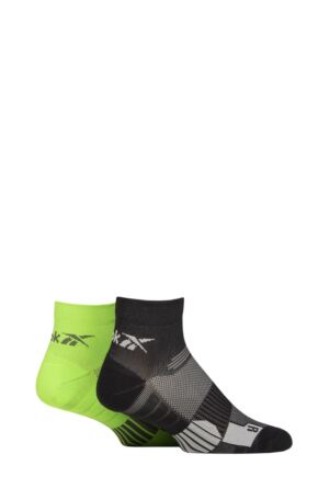 Mens and Women's 2 Pair Reebok Technical Recycled Ankle Technical Cycling Socks