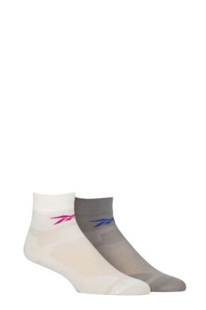 Mens and Women's 2 Pair Reebok Technical Recycled Ankle Technical Light Running Socks