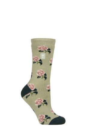 Women's 1 Pair SOCKSHOP Heat Holders 1.6 TOG Lite RHS The Royal Horticultural Society Thermal Socks