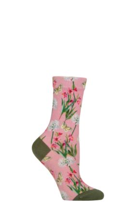 Women's 1 Pair SOCKSHOP RHS Royal Horticultural Society Patterned Socks