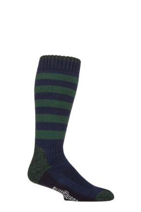 Mens 1 Pair SOCKSHOP BlueGuard RHS Royal Horticultural Society Cotton Gardening Long Boot Socks