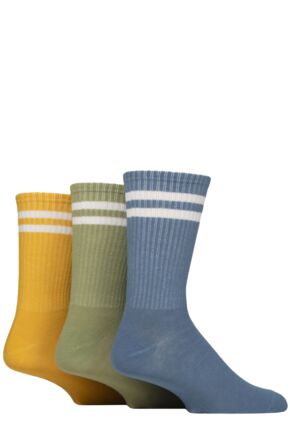 Mens 3 Pair SOCKSHOP Wildfeet Cotton Rich Sports Socks