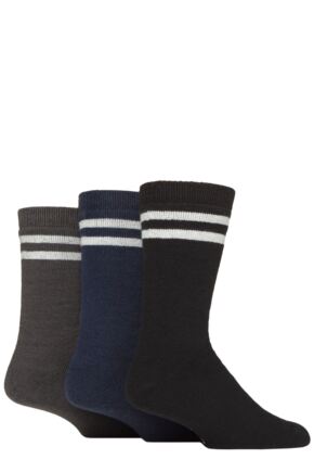 Mens 3 Pair SOCKSHOP Wildfeet Thermal Boot Socks