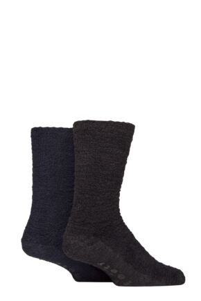 Mens 2 Pair SOCKSHOP Wildfeet Cosy Lounge Socks