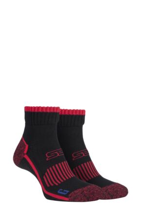 Mens 2 Pair Storm Bloc with BlueGuard Ankle High Walking Socks