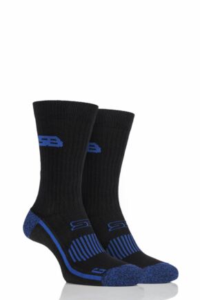 Mens 2 Pair Storm Bloc with BlueGuard Sports Crew Socks