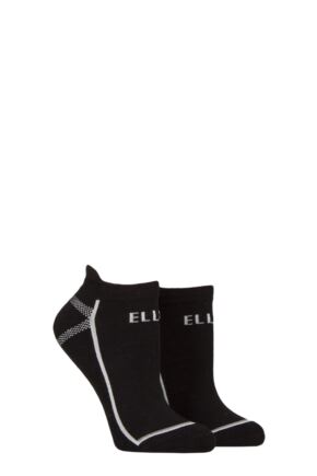 Women's 2 Pair Elle Sports Cotton Cushioned Trainer Socks