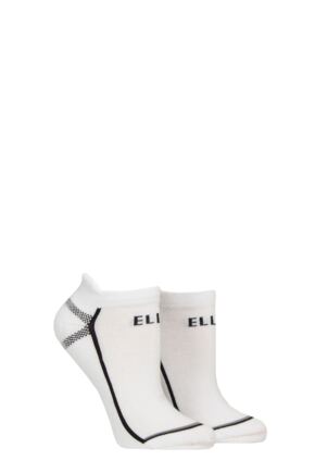 Women's 2 Pair Elle Sports Cotton Cushioned Trainer Socks