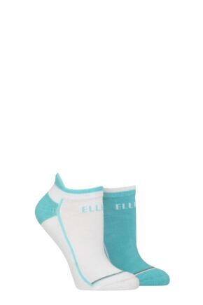 Women's 2 Pair Elle Sports Cotton Cushioned Trainer Socks