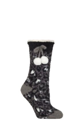 Women's 1 Pair Elle Sherpa Lined Socks with Grip