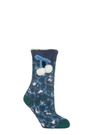 Women's 1 Pair Elle Sherpa Lined Socks with Grip