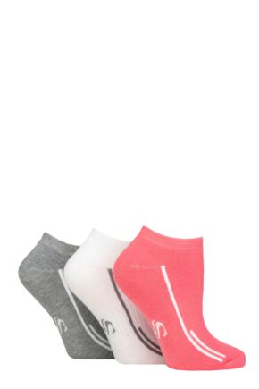 Women's 3 Pair SOCKSHOP Performance Sport Cushioned Trainer Socks