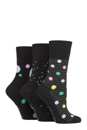 3/6/12 Pairs of Ladies Socks Gentle Grip Soft Top Cotton Rich UK 4-7