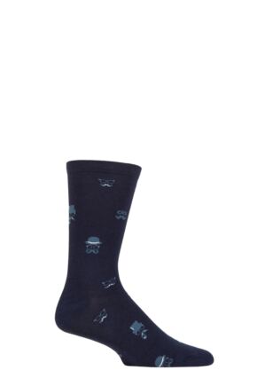 Mens 1 Pair Thought Jett Organic Cotton Smart Socks