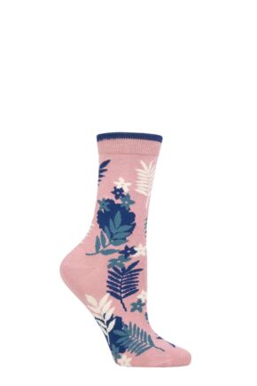 Women's 1 Pair Thought Palm Leaf Bamboo and Organic Cotton Socks