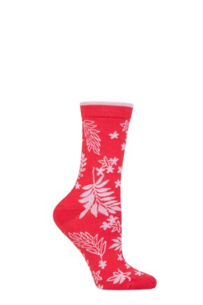 Women's 1 Pair Thought Bamboo and Organic Cotton Floral Socks