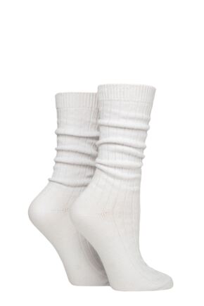 Women's 2 Pair SOCKSHOP Wildfeet Slouch Socks