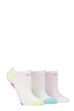 Women's 3 Pair Elle Bamboo Cushioned No Shows