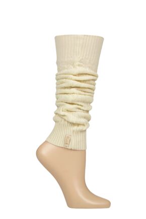 Women's 1 Pair Elle Fine Cable Knit Leg Warmers