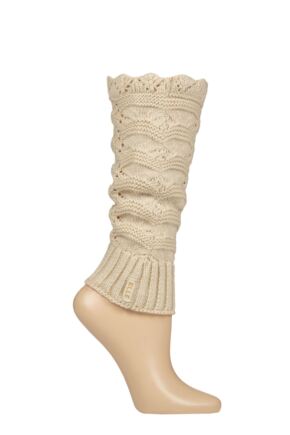 Women's 1 Pair Elle Lace Knit Leg Warmers