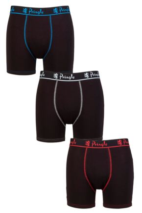 Mens 3 Pack Pringle Bamboo Boxers