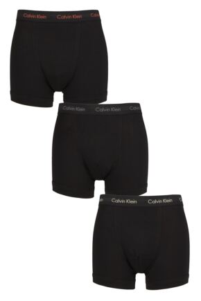 Mens 3 Pack Calvin Klein Cotton Stretch Trunks