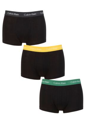 Mens 3 Pair Calvin Klein Low Rise Trunks