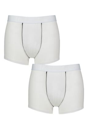 Mens 2 Pack Pringle Combed Cotton Trunks