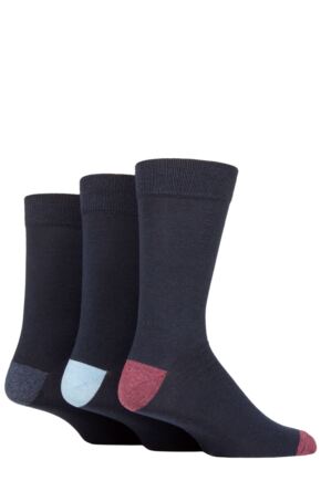 Mens 3 Pair SOCKSHOP TORE 100% Recycled Heel and Toe Cotton Socks