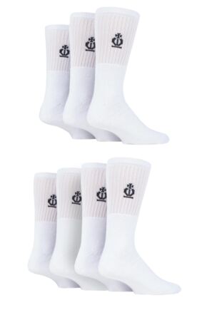 Mens 7 Pair Jeff Banks Cotton Sports Socks