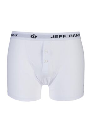 Mens Jeff Banks Leeds Buttoned* Cotton Boxer Shorts